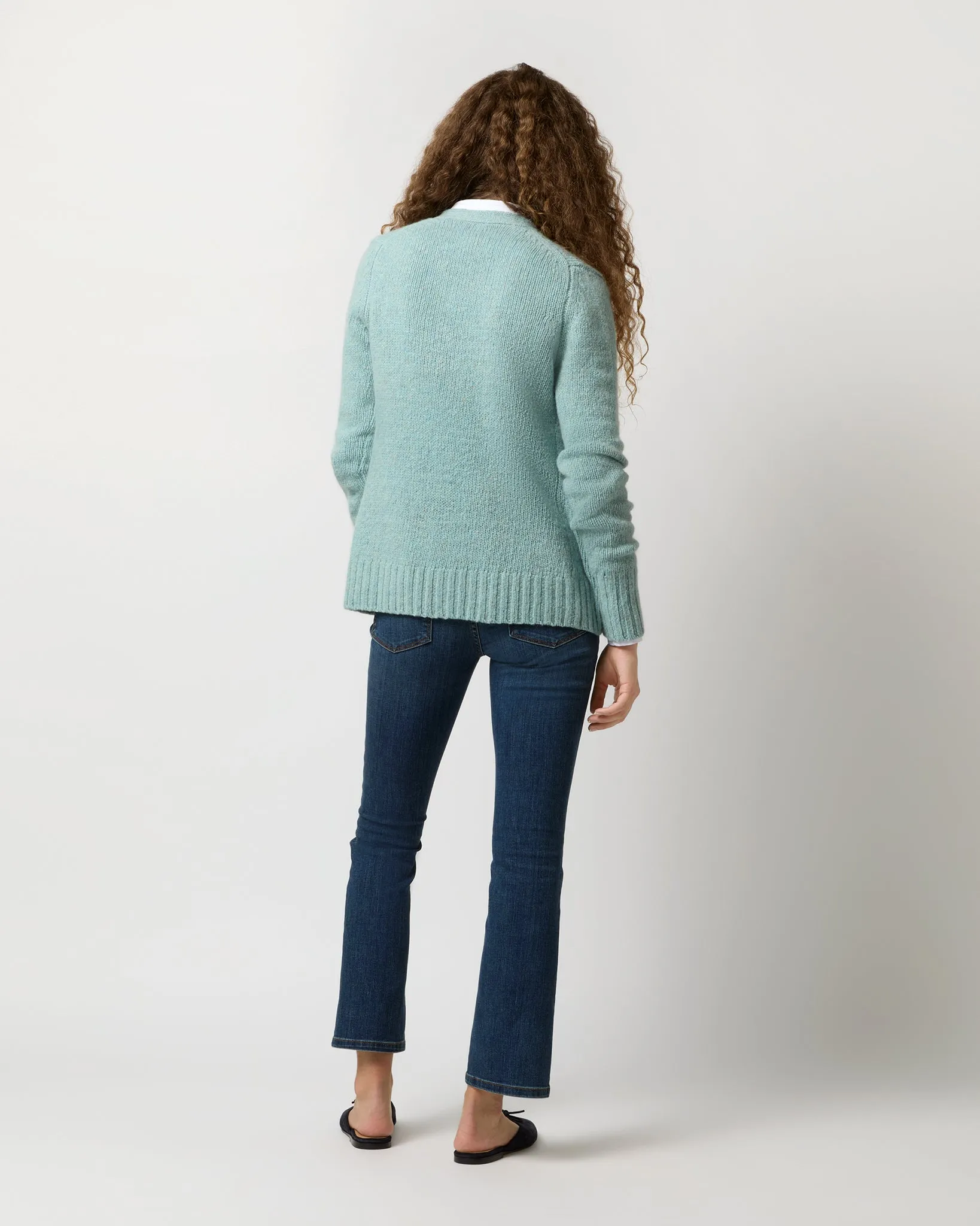 Aveline Cardigan in Mist Donegal Cashmere