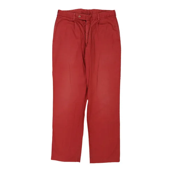 Burberry Chinos - 34W 31L Red Cotton
