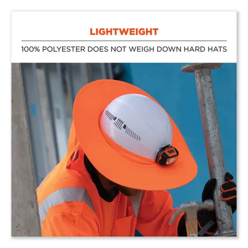 Chill-its 6660 Hard Hat Brim   Neck Shade, 19.5 X 9.75, Orange