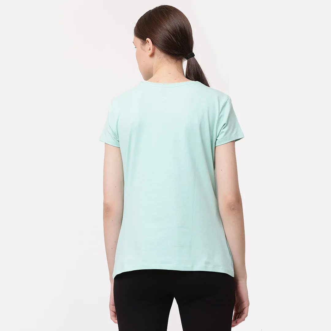 Crew Neck Solid T-Shirt - Macha Green