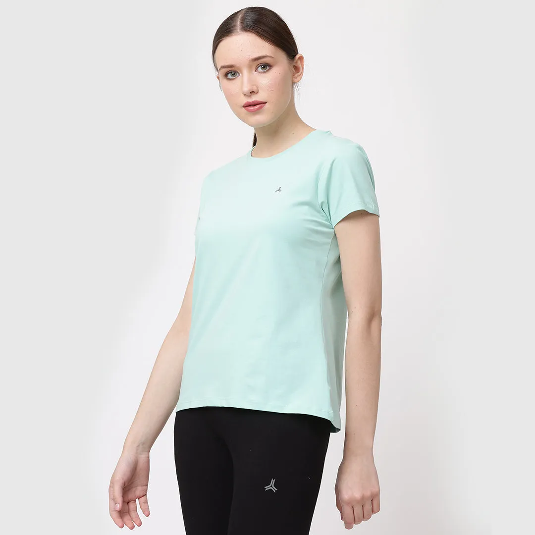 Crew Neck Solid T-Shirt - Macha Green