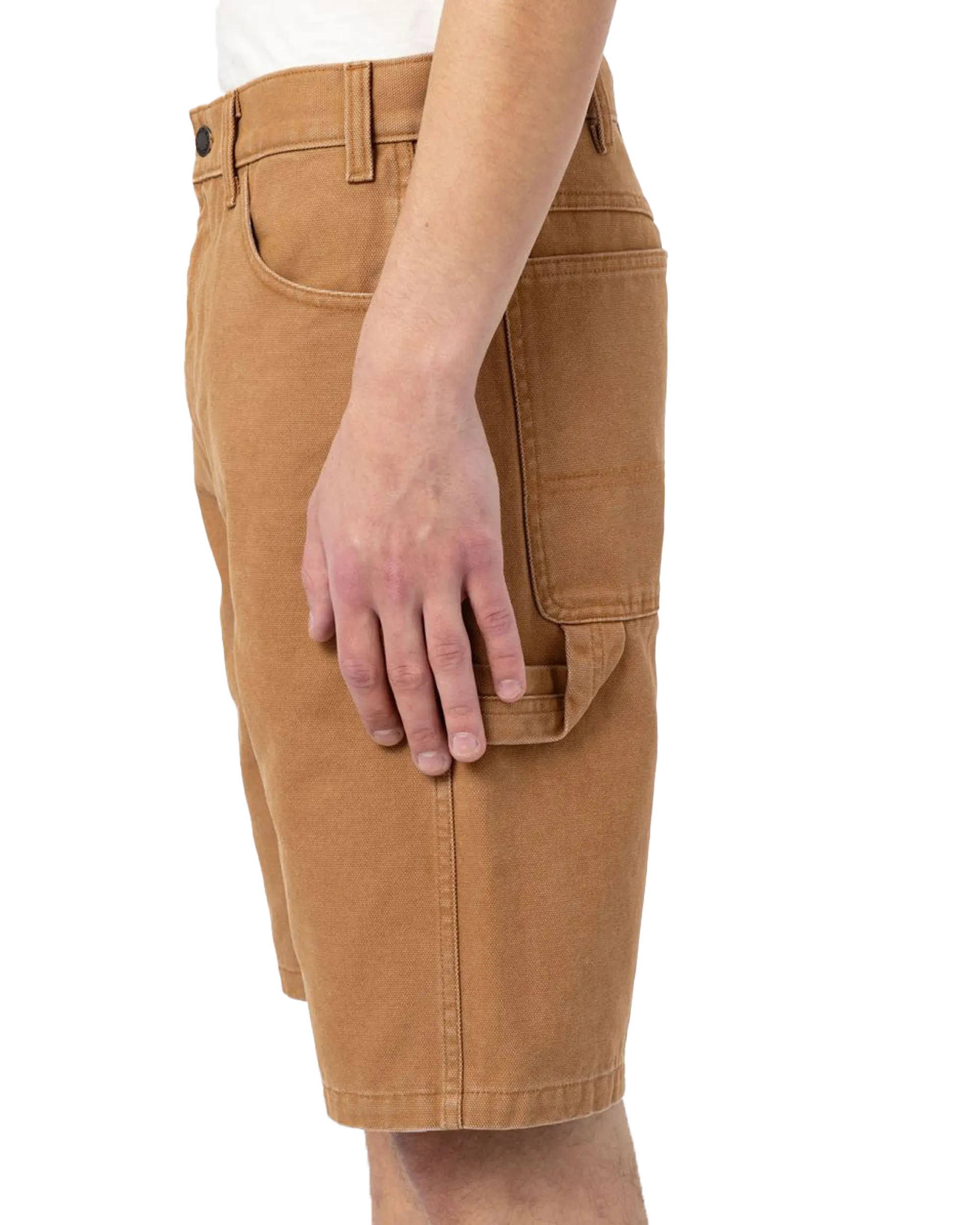 Duck Canvas Walkshorts in Stone Washed Brown Duck