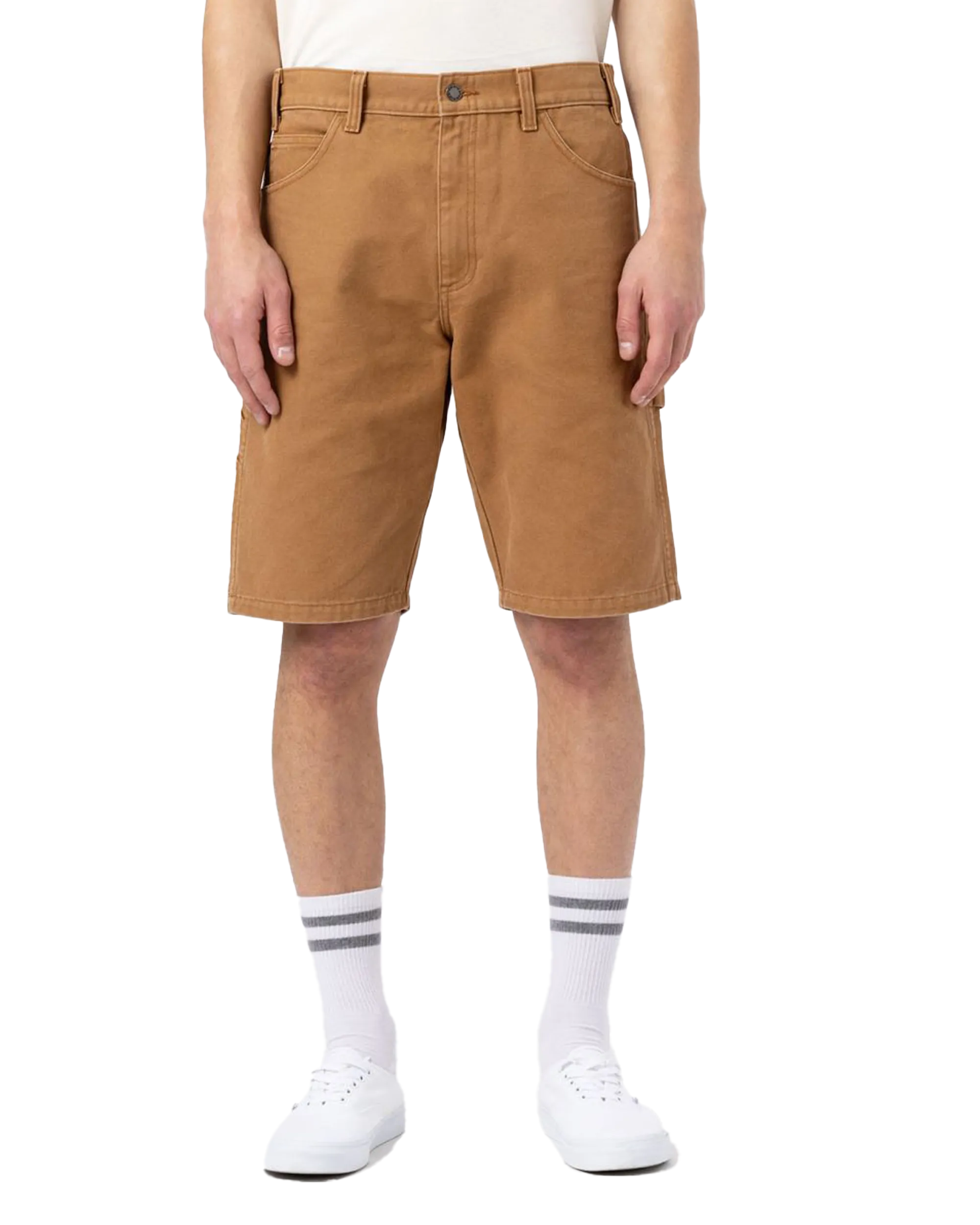 Duck Canvas Walkshorts in Stone Washed Brown Duck