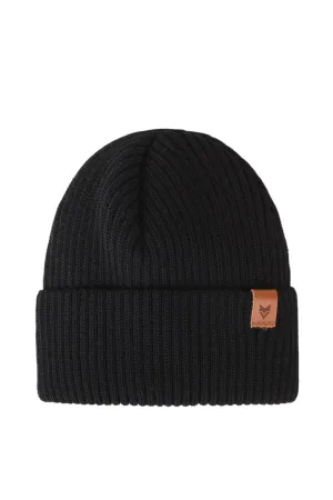 Korpi Rib Beanie Black