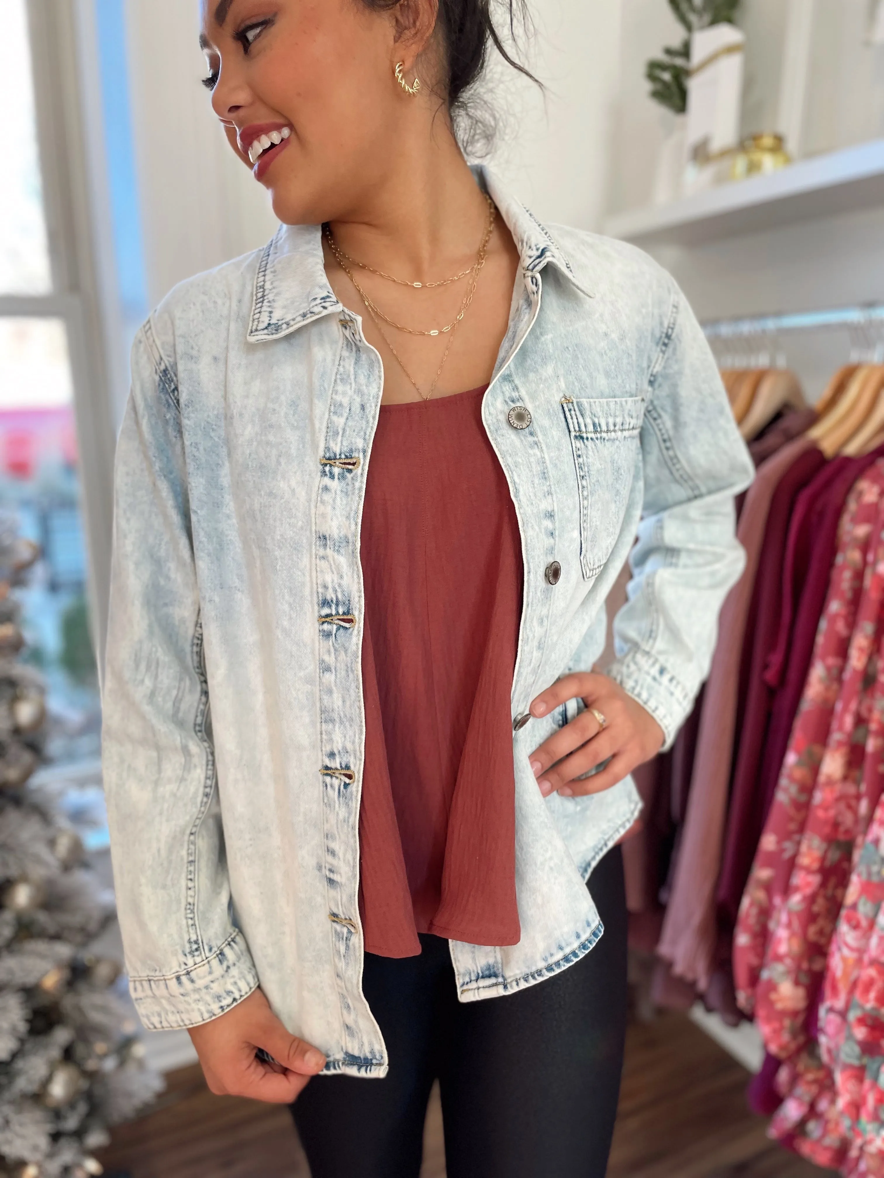 Lillee Denim Jackets-Denim