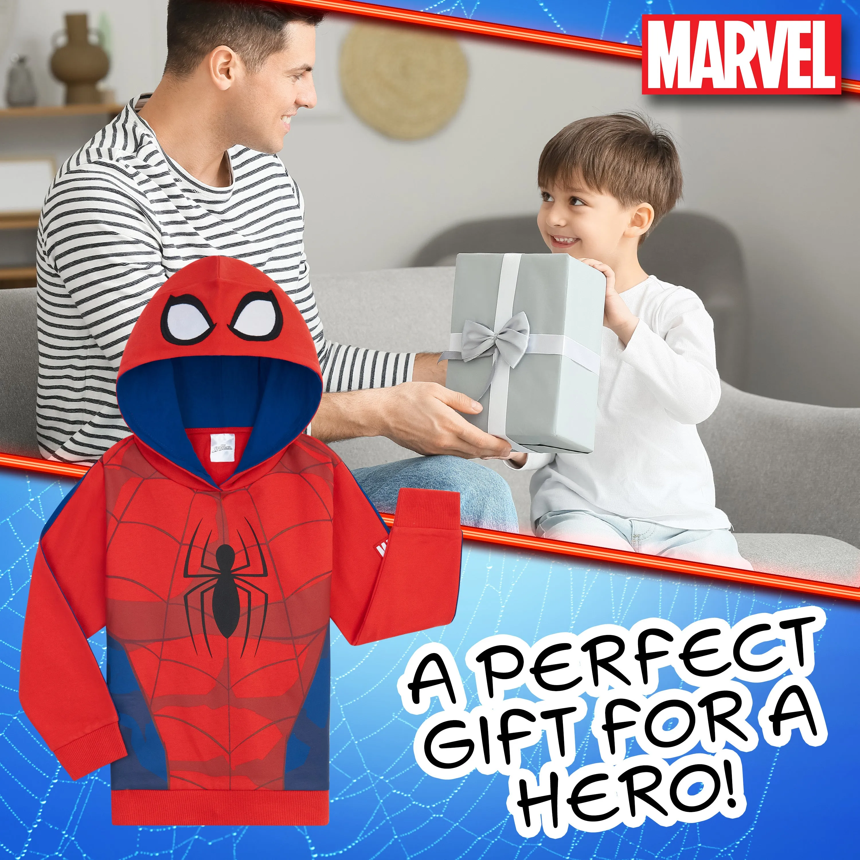 Marvel Hoodies for Boys - Spider-Man Hoodie for Boys