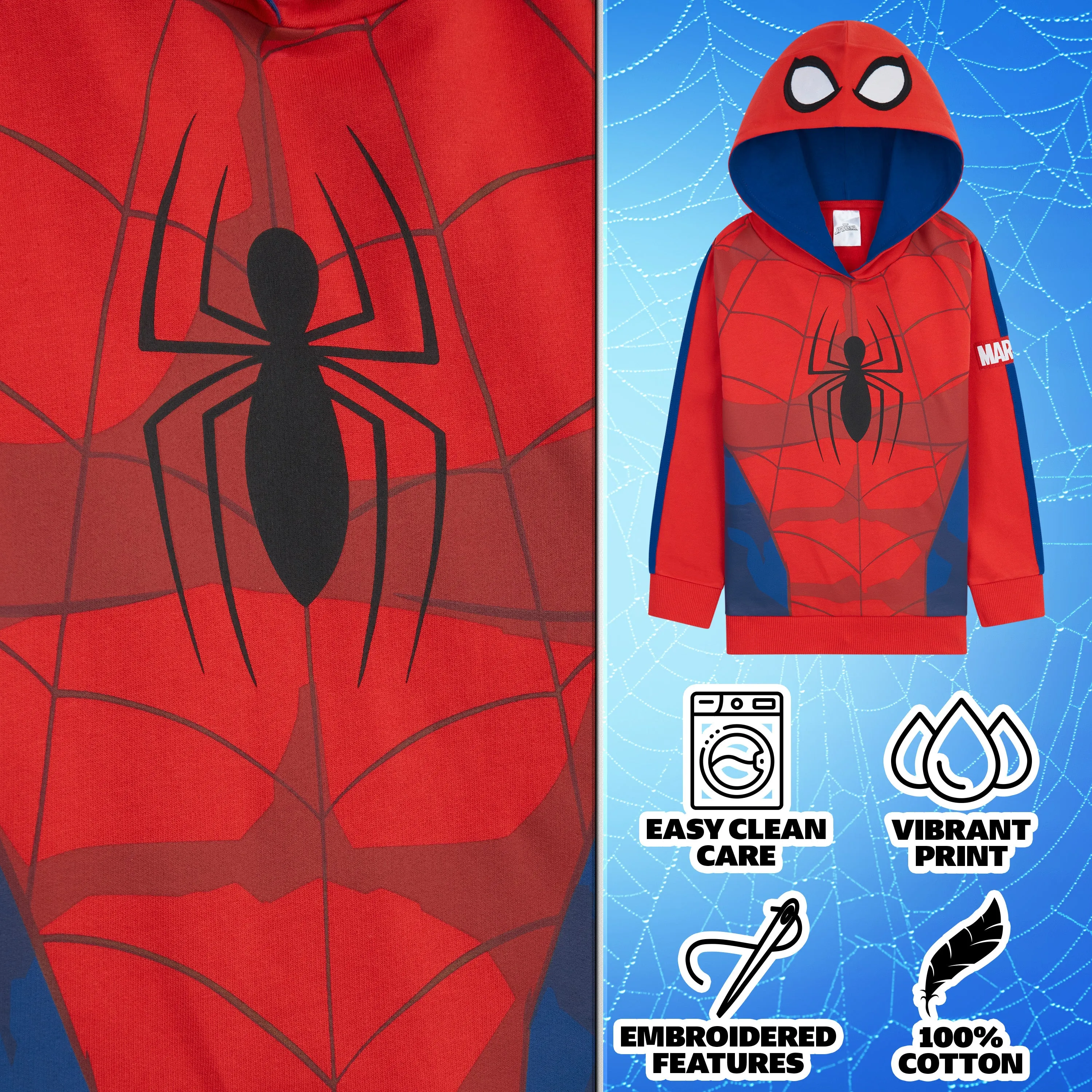 Marvel Hoodies for Boys - Spider-Man Hoodie for Boys