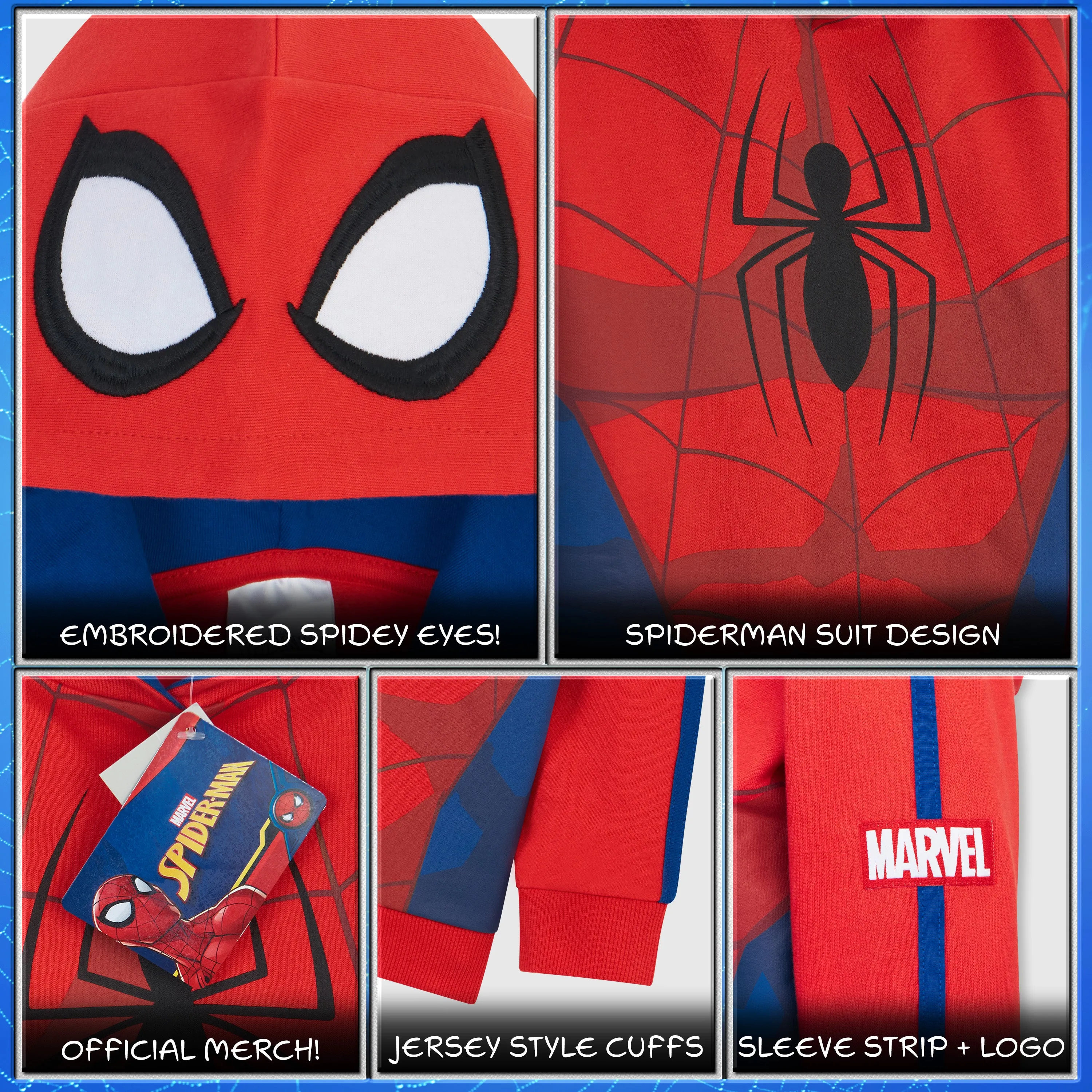 Marvel Hoodies for Boys - Spider-Man Hoodie for Boys