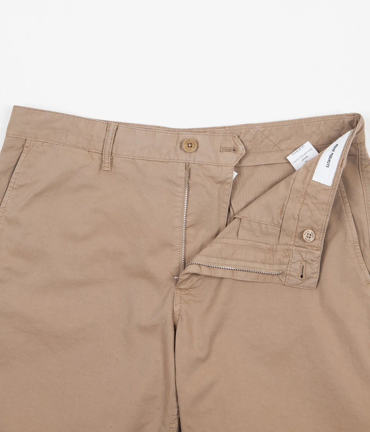 Norse Projects Aros Light Twill Shorts - Utility Khaki