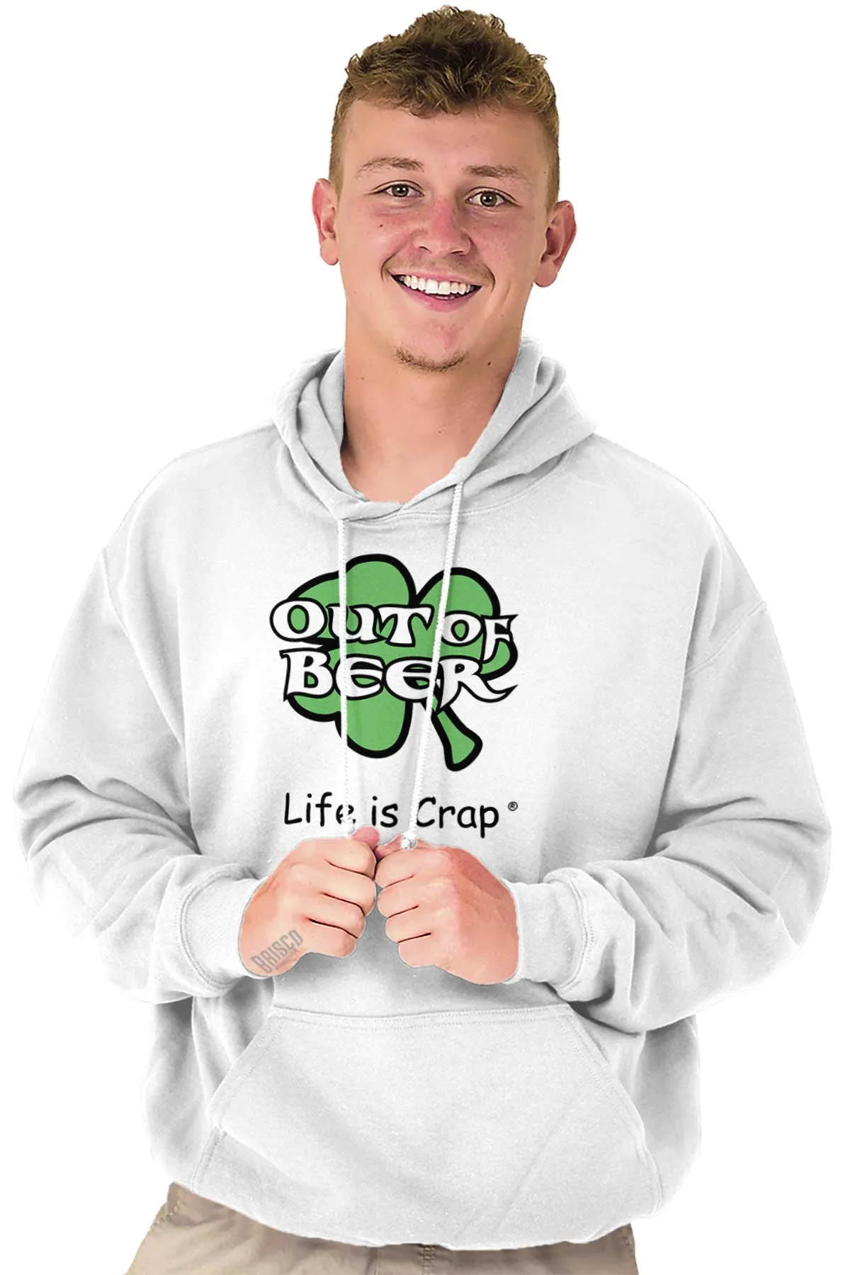 Out Of Beer Shamrock Hoodie
