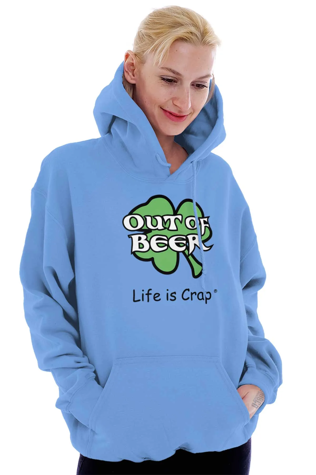 Out Of Beer Shamrock Hoodie