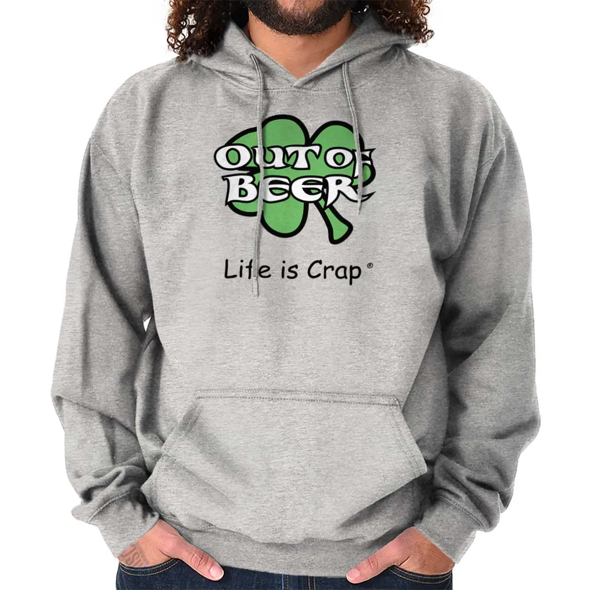 Out Of Beer Shamrock Hoodie
