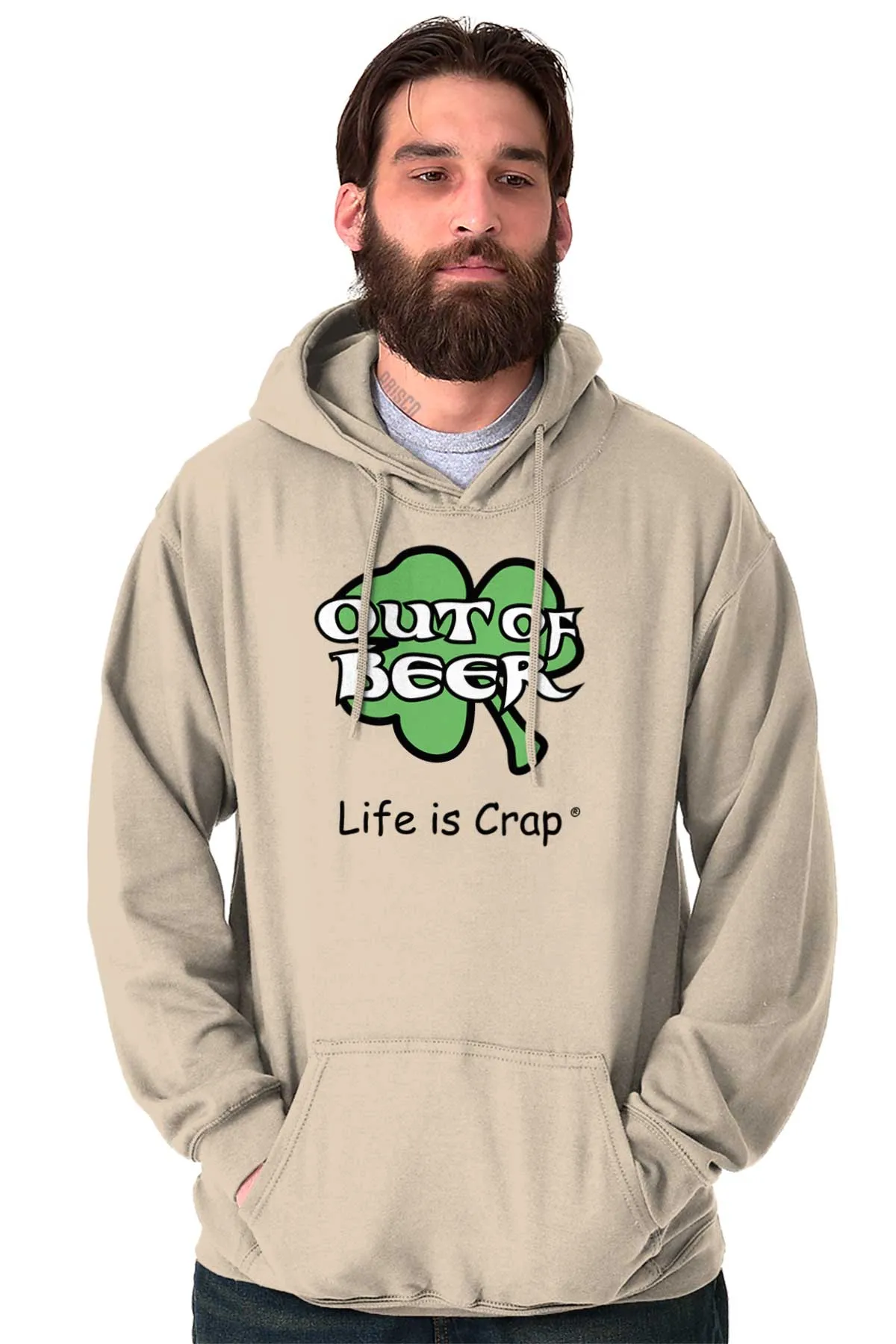Out Of Beer Shamrock Hoodie