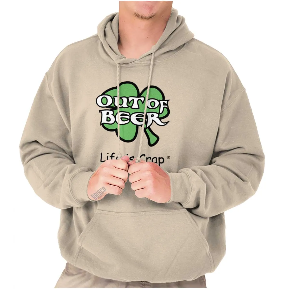 Out Of Beer Shamrock Hoodie