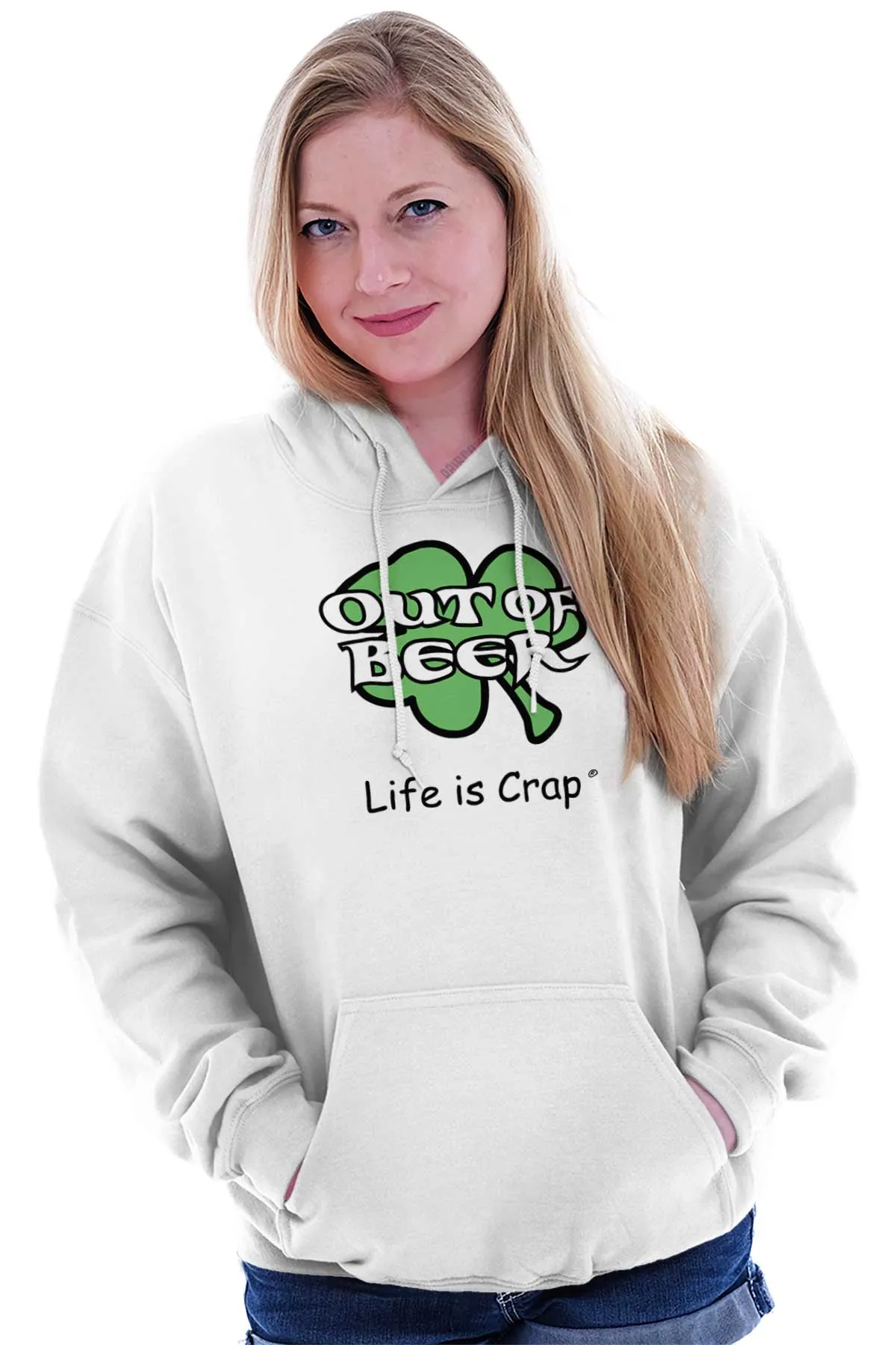 Out Of Beer Shamrock Hoodie