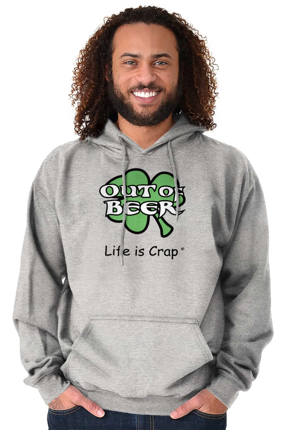 Out Of Beer Shamrock Hoodie