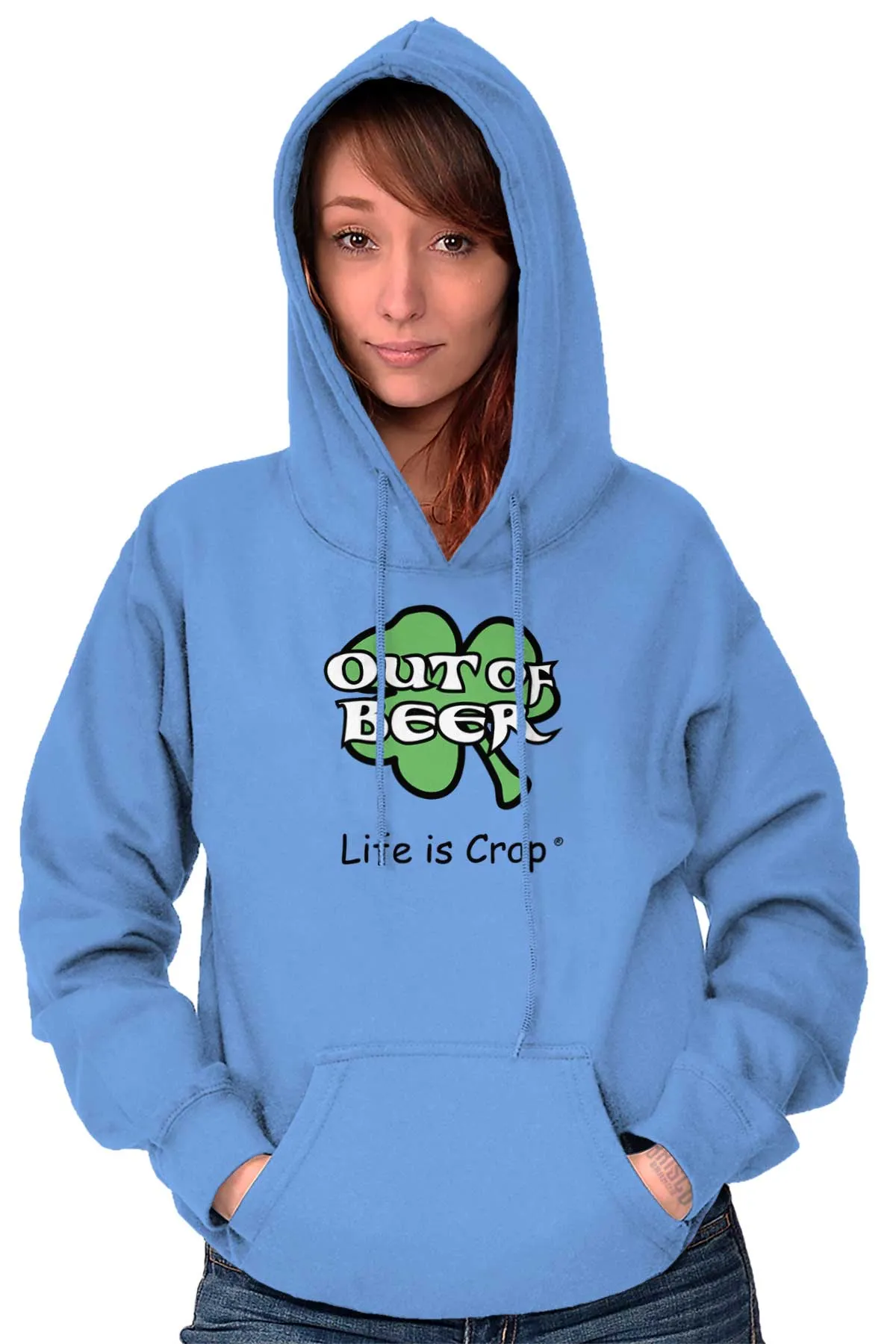 Out Of Beer Shamrock Hoodie