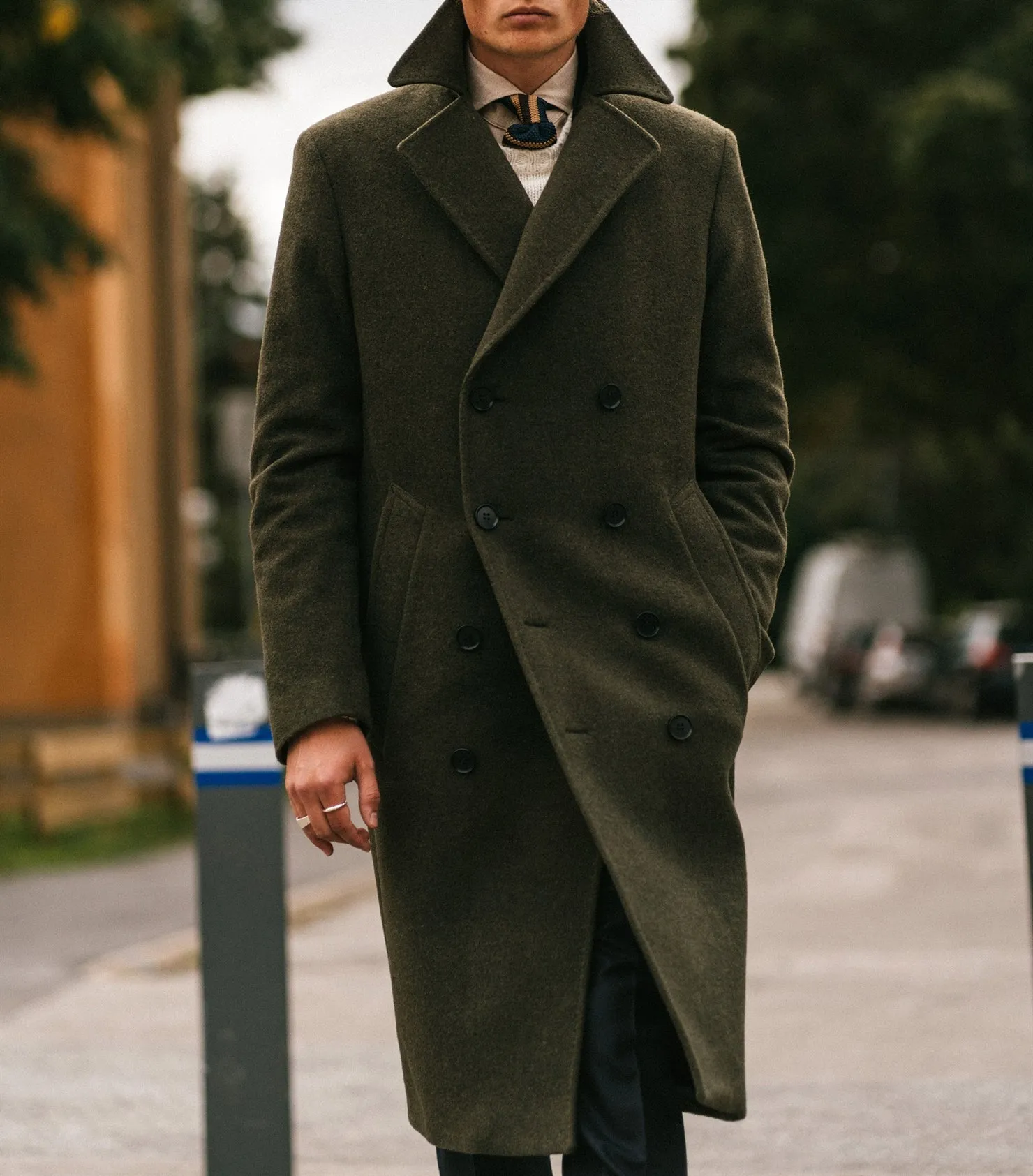 Spectre Green Double-Breasted Coat
